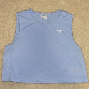 Gymshark Women's Light Blue Muscle Tee